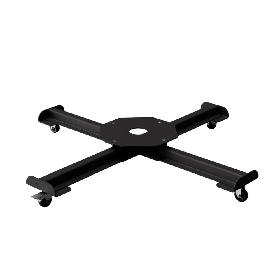 Pied pour parasol deporté - Cadre métallique sur roulettes 10kg