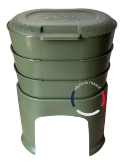 PLANET COMPOST - Lombricomposteur Magic Lombric avec 3 bacs à compost - 42 l