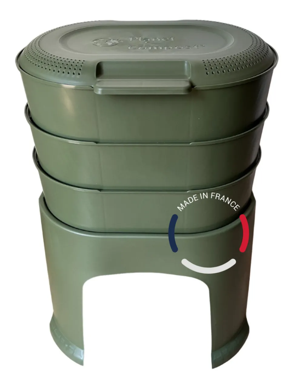 PLANET COMPOST - Lombricomposteur Magic Lombric avec 3 bacs à compost - 42 l