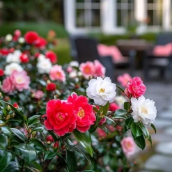 PLANT IN A BOX - Camélia - set de 3 - camellia japonica - hauteur 25-40cm - ⌀9cm