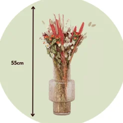 PLANT IN A BOX - Fleurs séchées - bouquet 'trendy lady in red'