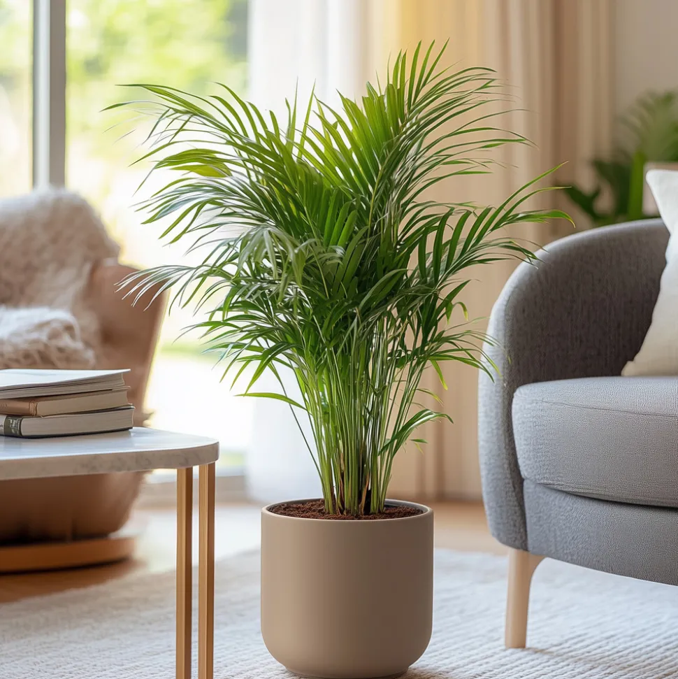 PLANT IN A BOX - Palmier areca - set de 2 - dypsis lutescens - hauteur 60-70cm - ⌀17cm