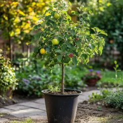 PLANT IN A BOX - Pommier - set de 2 - malus - hauteur 60-70cm - ⌀17cm