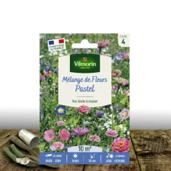 PLANTES AVENUE - Graines en mélange de fleurs - fleurs pastel/[-]sachet - 10 m²