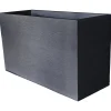 POETIC - Jardinière Graphit en plastique gris anthracite - 99,5x39x60 cm