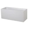 POETIC - Jardinière graphit en plastique blanc cérusé - 99,5x39x43 cm