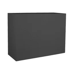 POETIC - Pot Loft L Graphit en plastique injecté anthracite - 78,5x29,5x60 cm