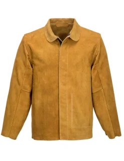 PORTWEST - Veste de soudeur en cuir couleur : bronze taille xl - portwest