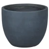 Pot de fleurs Kati oeuf anthracite - D.36,5xH.29,5