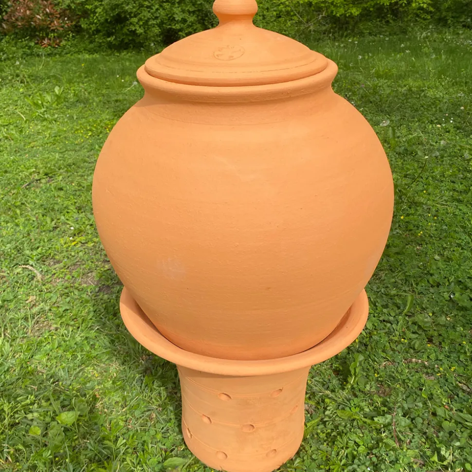 POTERIE JAMET - Base + corps + couvercle du lombricomposteur à étages (lisse ou motif)