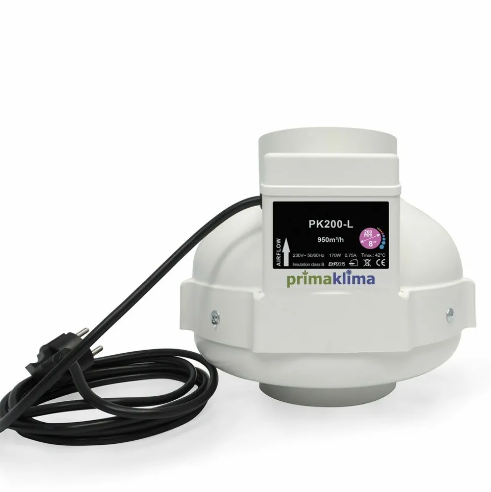 PRIMA KLIMA - Extracteur d'air 950 m3/h - 1 vitesse - diamètre 200mm