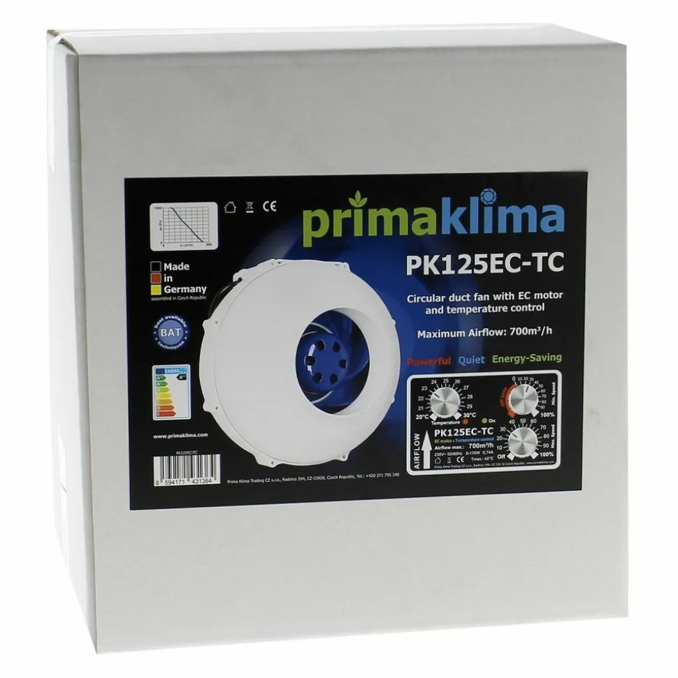 PRIMA KLIMA - Extracteur pk125ec-tc 700m3/h