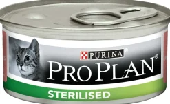 PROPLAN - Patee chat sterilised adult mousse saumon - purina proplan 24*85 g
