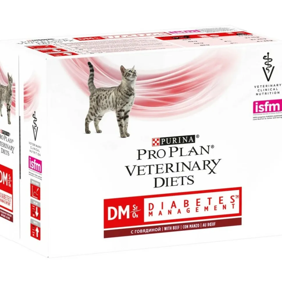 PROPLAN - Patee chat veterinary diets dm st/ox diabetes management (sachet) - proplan 10*85 g