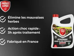 PROTECT EXPERT - Protect expert désherbant concentré - cours allées terrasses - effets visibles sous 3h - 2,5l - jusqu鈥² traités procour25n