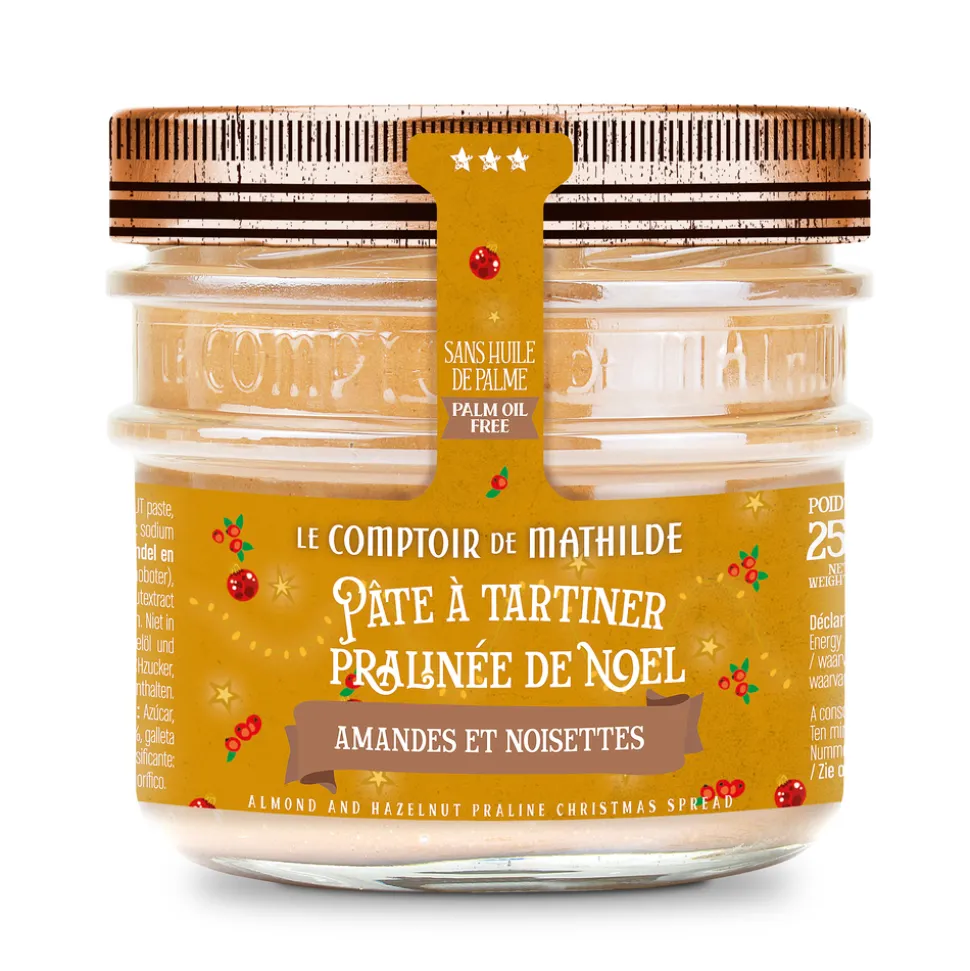 Pâte à tartiner au pralinée, amandes et noisettes - 250g