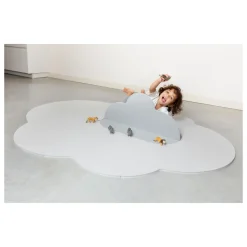 QUUT - Grand tapis de jeu nuage gris perle
