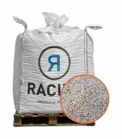 RACINE - Paillage minéral gravier marbre blanc 8-12mm, big bag 500 kg - f-pai065