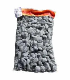 RACINE - Paillage minéral galet marbre noir 24-40mm, 10 filets de 20kg - f-pai068-10x20
