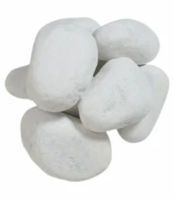 RACINE - Paillage minéral galet marbre blanc carrare 25-40mm, sac 25 kg - f-pai008