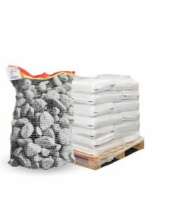RACINE - Paillage minéral galet marbre pigat 40-60mm, 10 sacs 20 kg - f-pai078-10x20