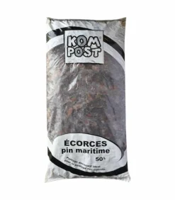 RACINE - Paillage végétal biodégradable écorces de pin maritime, sac 50 l - kom37
