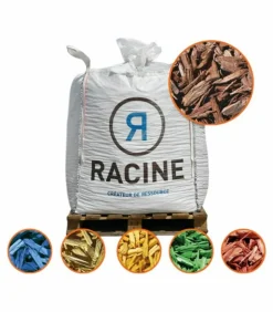 RACINE - Paillis color brun 20/50mm,big bag de 1 m3 - pro102
