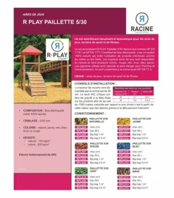 RACINE - Paillis couleur brun aire de jeux r play 5/30mm, sac 50 l - rpl024