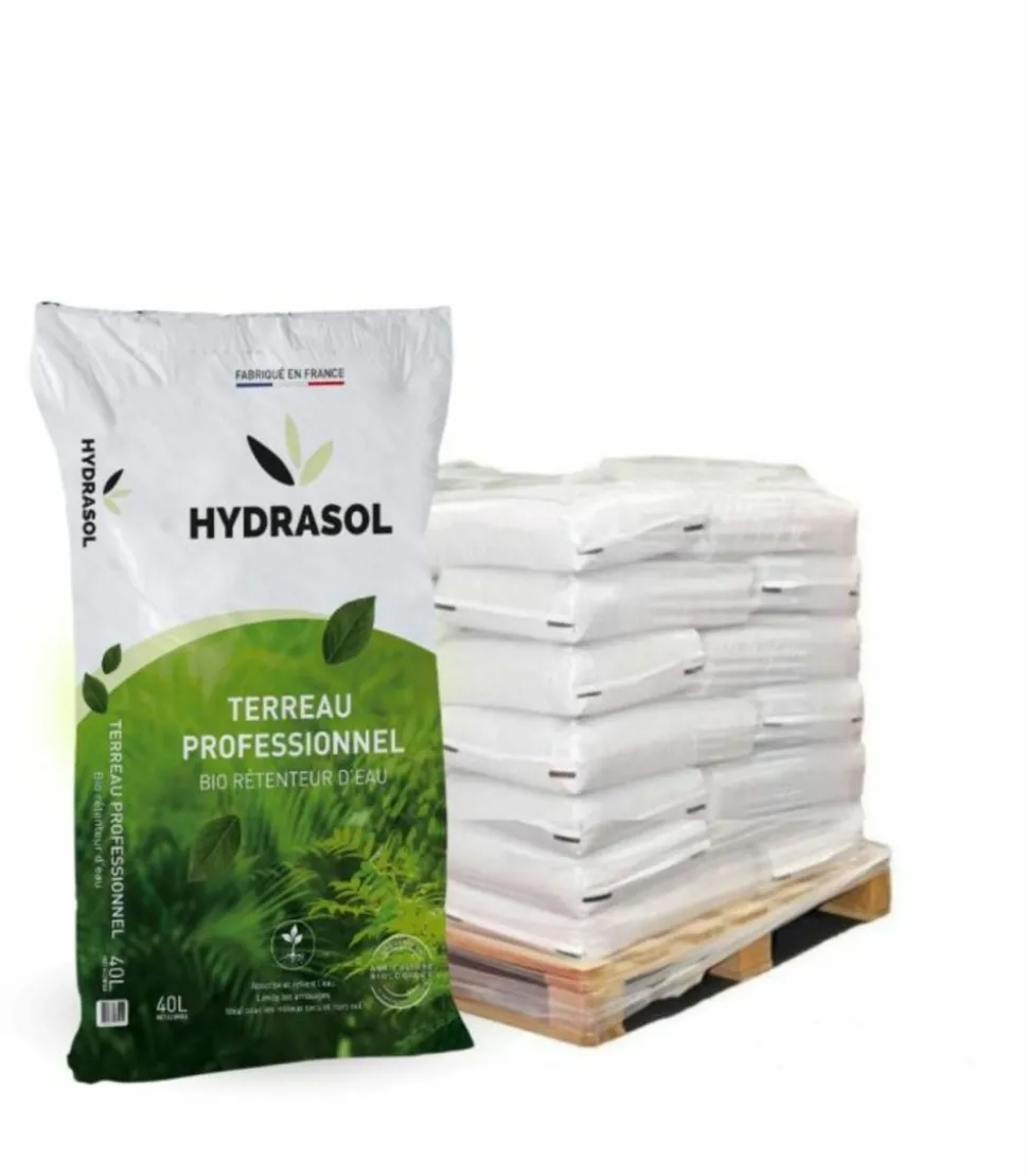 RACINE - Terreau plantation hydrasol, 20 sacs 40 litres - pro154-20x40