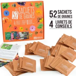 RADIS ET CAPUCINE - Coffret 52 sachets de graines