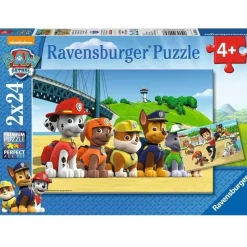 RAVENSBURGER - Puzzle chiens héroïques pat'patrouille 2x24 pcs
