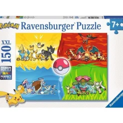 RAVENSBURGER - Puzzle différents types de pokémon 150 pcs xxl