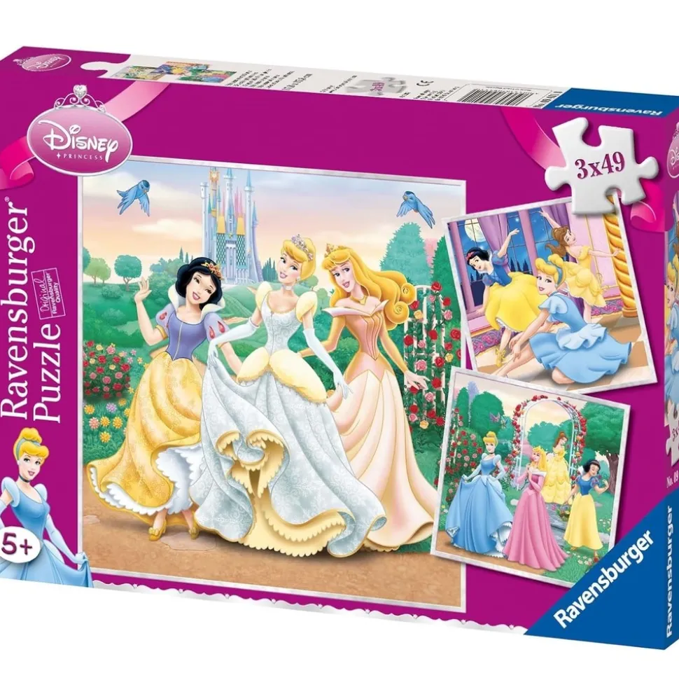 RAVENSBURGER - Puzzle rêves de princesses disney 3x49 pcs