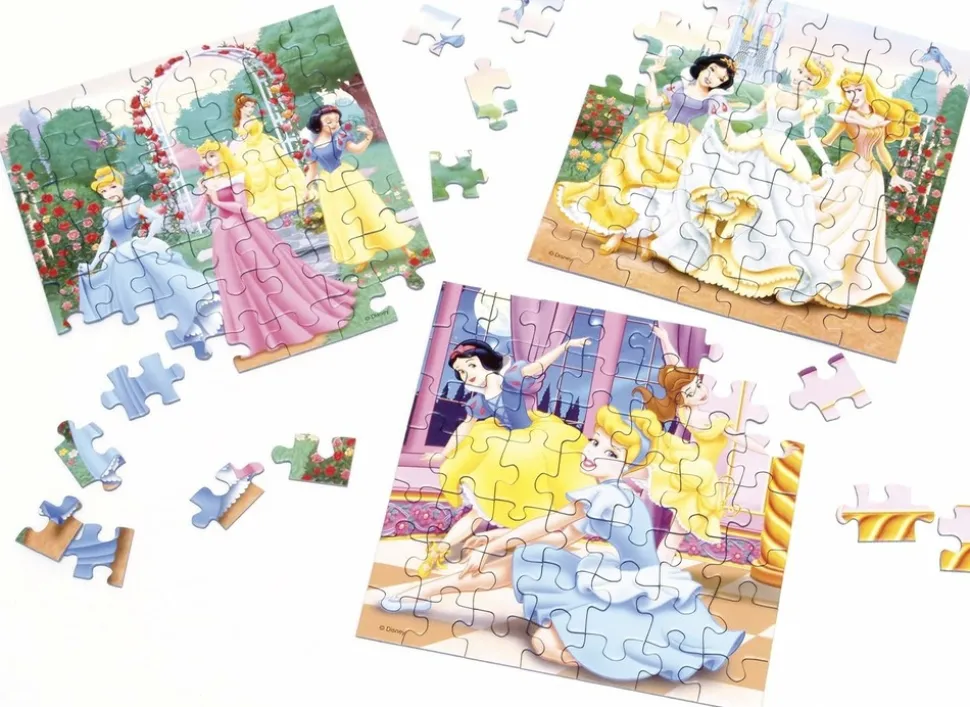 RAVENSBURGER - Puzzle rêves de princesses disney 3x49 pcs