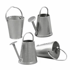 RAYHER - 6 mini arrosoirs et 6 seaux en métal 2 cm