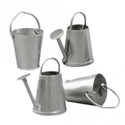 RAYHER - 2 mini arrosoirs et seaux en métal 2 cm