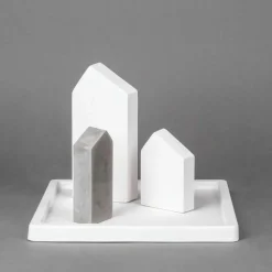 RAYHER - Moule 3 maisons avec toit pentu