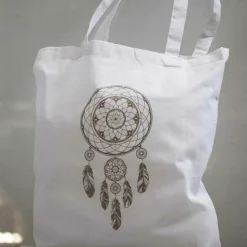 RAYHER - Sac en coton avec anses longues 27 x 21 cm