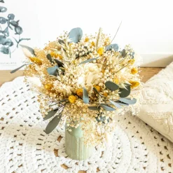 RECONCILIATION VEGETALE - Bouquet de fleurs séchées georgette taille m