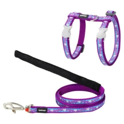 RED DINGO - Harnais pour chat style violet bleu licorne sangle