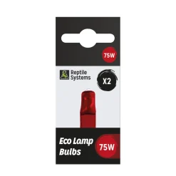 REPTILE SYSTEMS - Lampe de rechange éco halogène rouge 75W x2