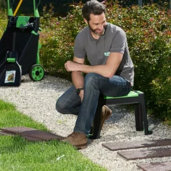 RIBILAND - Agenouilloir - ribiland - banc réversible - tabouret avec rangement pour l'entretien de vos jardins