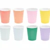 RICO DESIGN - 8 gobelets en carton multicolores