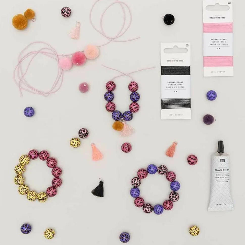 RICO DESIGN - 5 perles acid leo lilas ø 16 mm