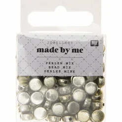 RICO DESIGN - 165 perles rondes 5 x 7 mm - doré