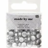 RICO DESIGN - 165 perles rondes 5 x 7 mm - argent