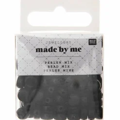 RICO DESIGN - 165 perles rondes 5 x 7 mm - noir