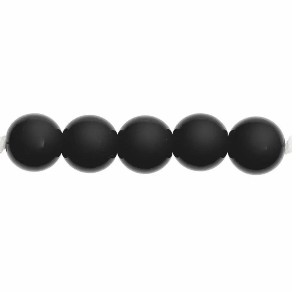 RICO DESIGN - 24 perles rondes 10 mm - noir