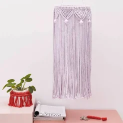 RICO DESIGN - 4 perles toupies pour macramé - bois lilas - 30 mm