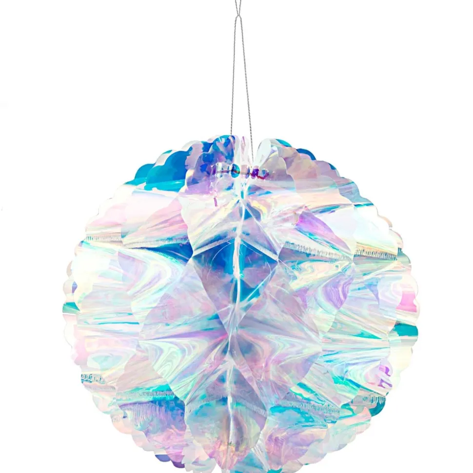 RICO DESIGN - Boule en nid d'abeille irisée - H. environ 19 cm